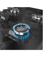 Fogão Mueller Preto Fosco 4 Bocas Com Mesa De Vidro e Acendimento Mfv4bb
