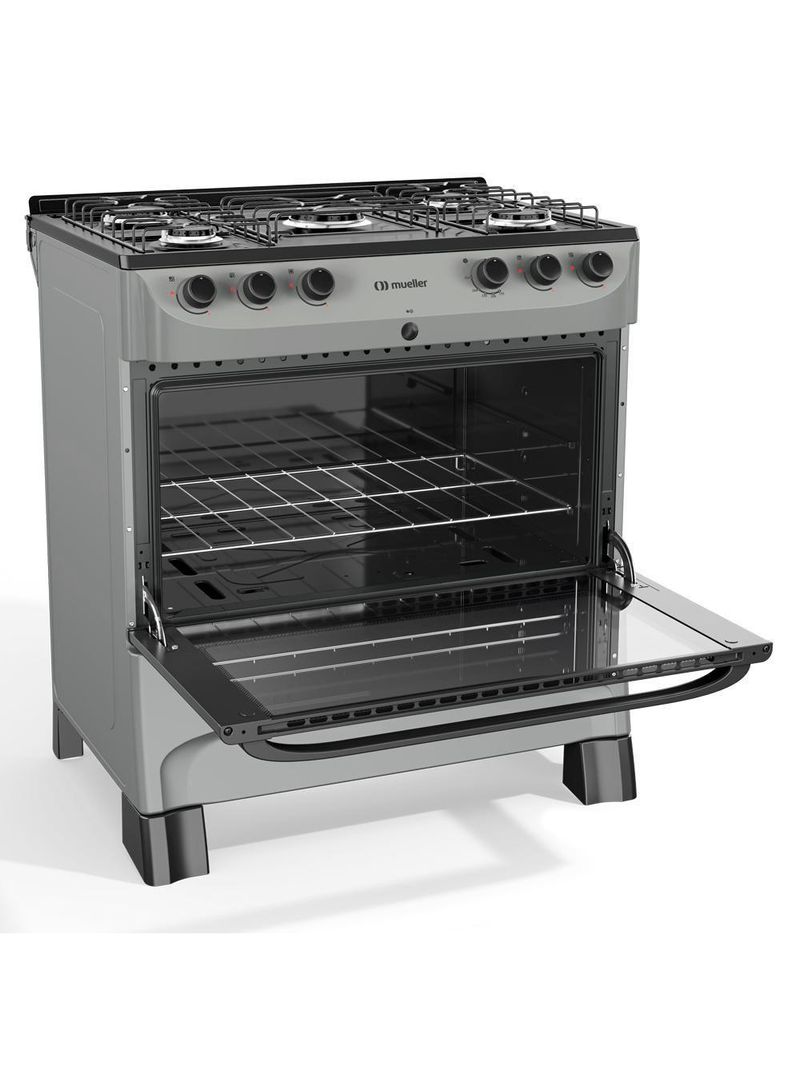 Fogão Mueller Titânio 5B Com Mesa Esmaltada Mfi5bc