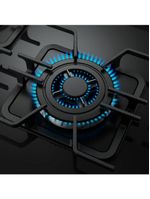 Fogão Mueller 5 Bocas Decorato Vetro Inox Com Mesa De Vidro Inox Bivolt