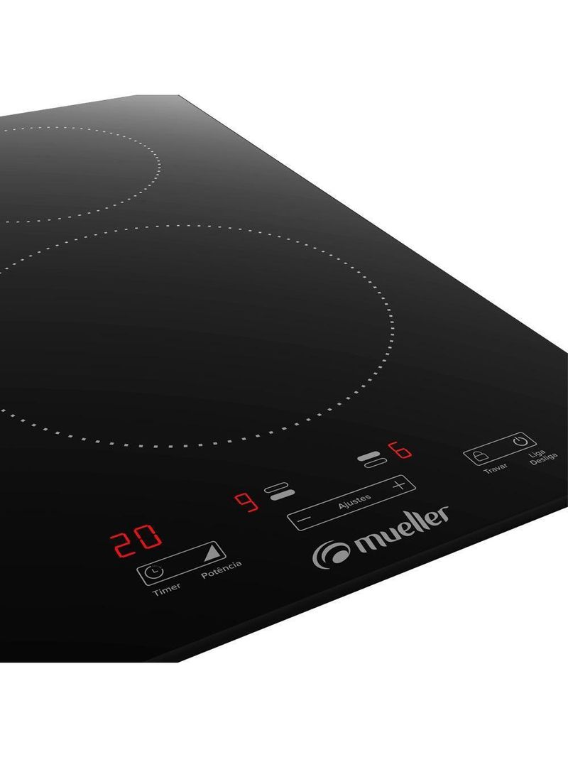 Cooktop Mueller 2 Bocas de Indução Painel Touch 220V