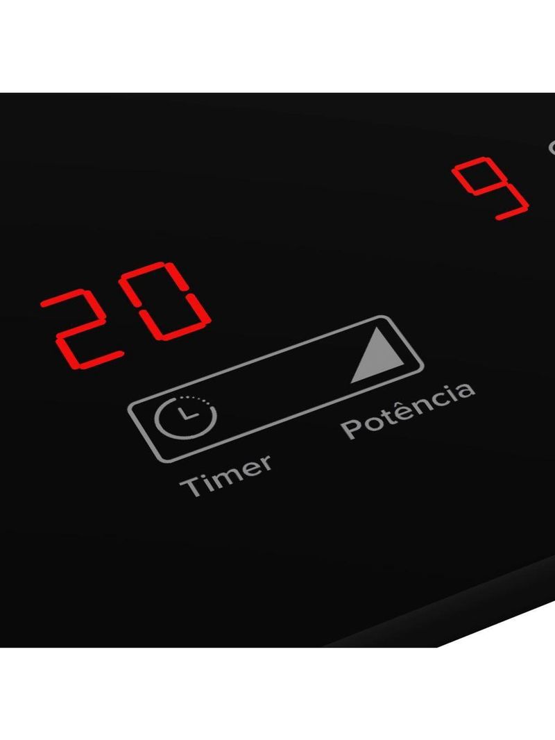 Cooktop Mueller 2 Bocas de Indução Painel Touch 220V