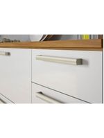 Cozinha Modulada Completa Burguesa Premium 7 Peças 33 Aéreos + 3 Balcões + 1 Paneleiro C6p58 Freijó Grafite