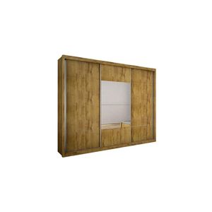 Guarda Roupa Casal 3 Portas E 4 Gavetas Arezzo Plus Freijo Cumaru - Novo Horizonte