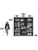 Guarda Roupa Casal 3 Portas E 4 Gavetas Arezzo Plus Freijo Cumaru - Horizonte