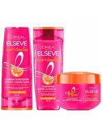 Elseve liso dos sonhos kit - shampoo + condicionador + máscara capilar