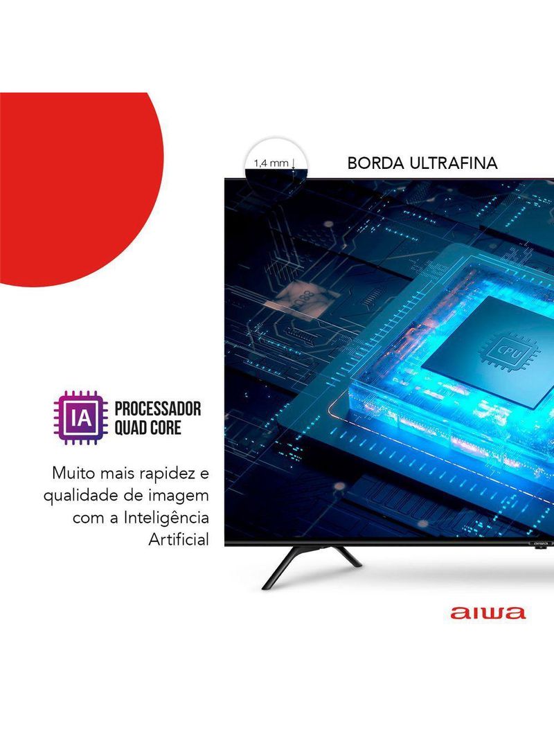 Smart Tv Aiwa 55 Android, 4k, Dolby Vision & Atmos - Aws-tv-55-bl-01 Biv