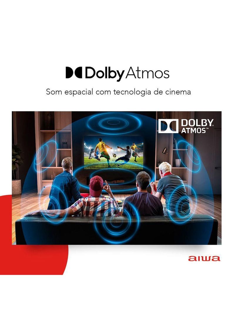 Smart Tv Aiwa 55 Android, 4k, Dolby Vision & Atmos - Aws-tv-55-bl-01 Biv