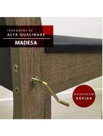 Conjunto Sala De Jantar Madesa Luciana Mesa Tampo De Madeira Com 6 Cadeiras - Rustic/branco/imperial