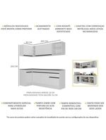 Armário De Cozinha Compacta De Canto Branco/preto