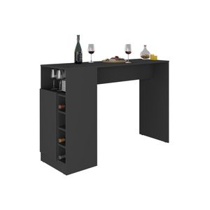 Bancada Balcão/mesa De Cozinha Com Adega E 1 Porta Multimóveis Mp2144 Preto Preto