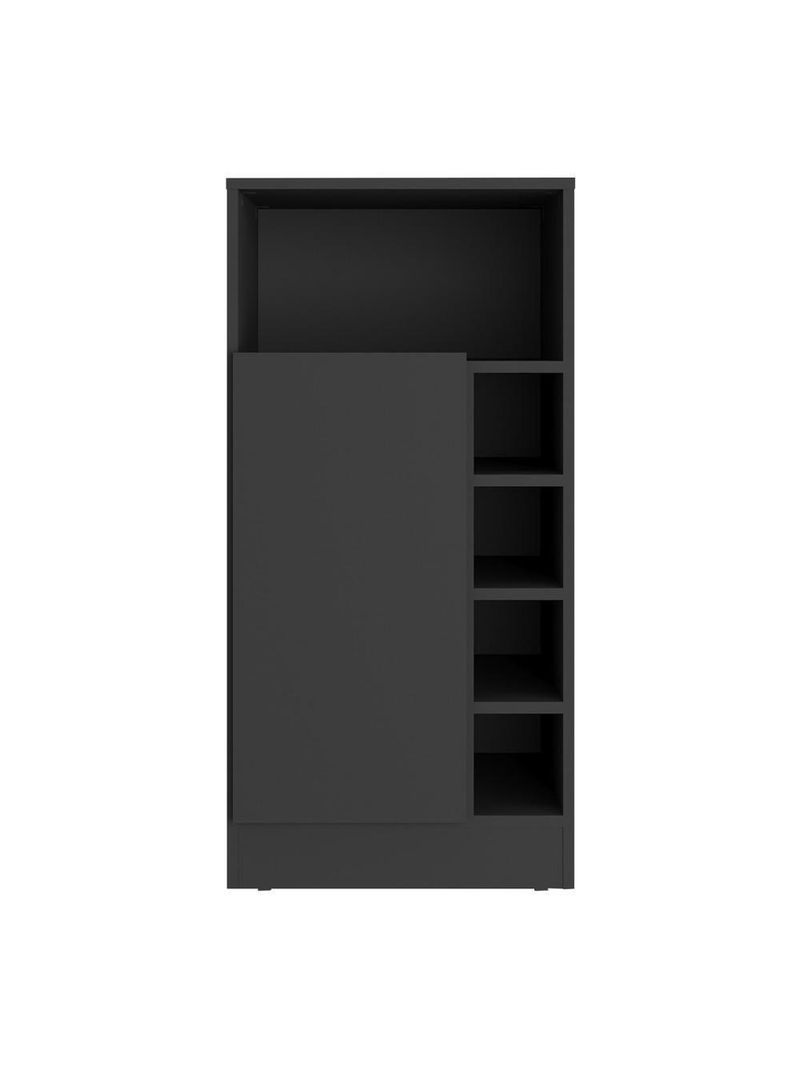 Bancada Balcão/mesa De Cozinha Com Adega E 1 Porta Multimóveis Mp2144 Preto Preto