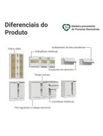 Armário De Cozinha Completa 100% Mdf 300 Cm Smart Madesa 04 Branco