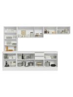 Armário De Cozinha Completa 100% Mdf 300 Cm Smart Madesa 04 Branco
