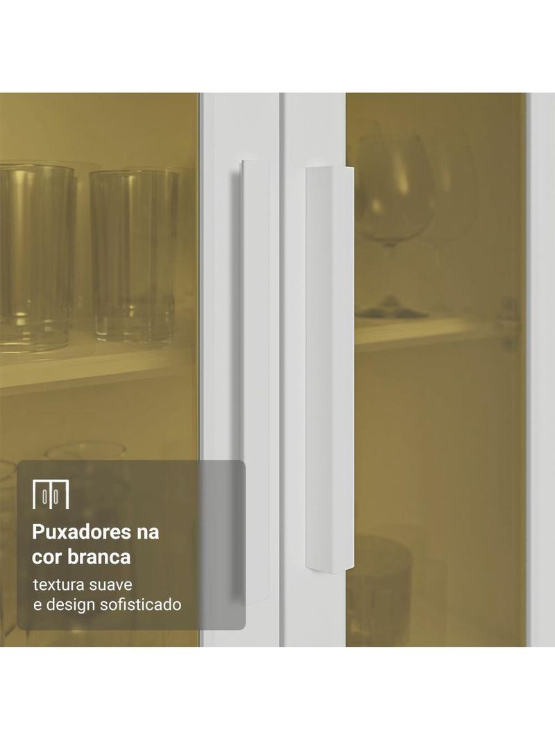 Armário De Cozinha Completa 100% Mdf 300 Cm Smart Madesa 04 Branco