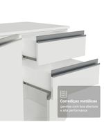 Armário De Cozinha Completa 100% Mdf 300 Cm Smart Madesa 04 Branco