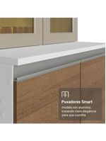 Armário De Cozinha Completa 100% Mdf 310 Cm Smart Madesa 03 Branco/rustic/crema