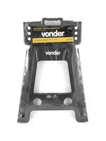 Banqueta Plástica Dobrável Preta Altura 450 Mm - Vonder