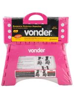 Banqueta Plástica Dobrável Rosa 220mm Vonder