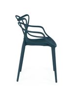 Kit 14 Cadeiras De Jantar Allegra Design Empilhável - Azul Marinho