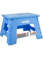 Banqueta Plástica Dobrável Azul 220mm Vonder