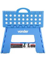 Banqueta Plástica Dobrável Azul 220mm Vonder