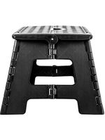 Banqueta Plástica Dobrável Preta Altura 220 Mm Vonder