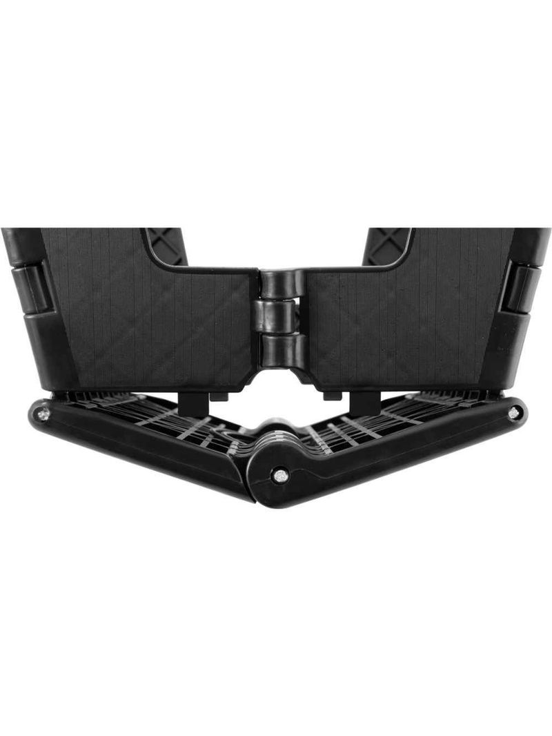 Banqueta Plástica Dobrável Preta Altura 220 Mm Vonder