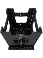 Banqueta Plástica Dobrável Preta Altura 220 Mm Vonder