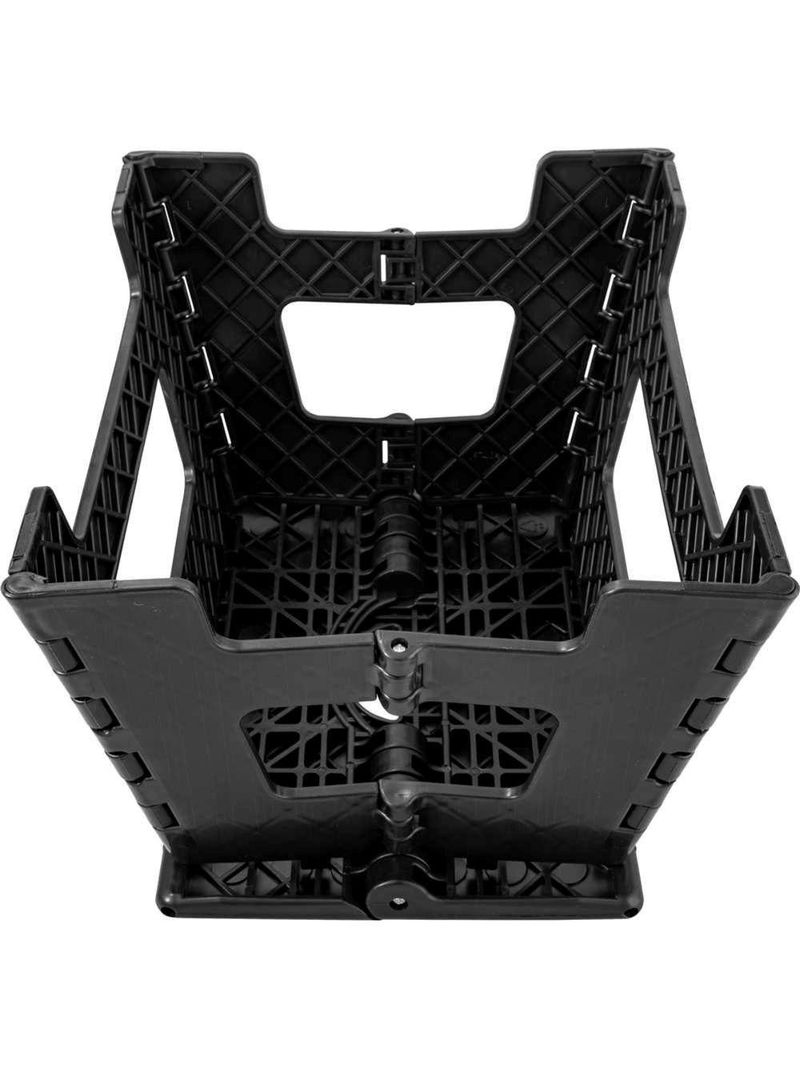 Banqueta Plástica Dobrável Preta Altura 220 Mm Vonder