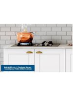 Cozinha Modulada Completa Americana 10 Peças 3 Aéreos + 3 Balcões + 2 Paneleiros + 2 Complementos C5p36 Cinza