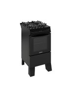 Fogão Itatiaia Electra Glass Pluss Piso 4 Bocas Preto Mesa De Vidro Bivolt (3700000484)