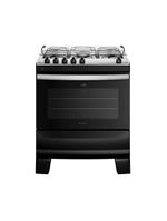 Fogão Atlas Agile Up Piso 5 Bocas Preto Mesa de Inox Bivolt (300001649)
