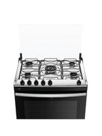 Fogão Atlas Agile Up Piso 5 Bocas Preto Mesa de Inox Bivolt (300001649)