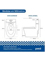 Vaso Sanitário Monobloco Porcê Maximus Privada Com Assento Branco (PVS50MBSFA-BR)
