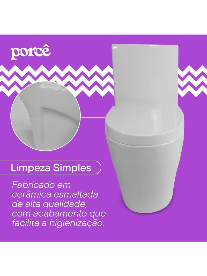 Vaso Sanitário Monobloco Porcê Maximus Privada Com Assento Branco (PVS50MBSFA-BR)