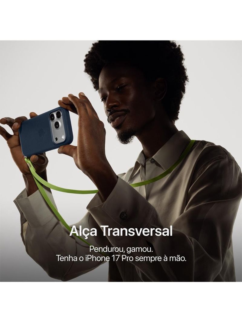 Apple iphone 17 pro 256gb 6,3" 48mp laranja-cósmico