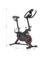 Bicicleta Spinning Mecânica Wonderfit Go Vermelha Roda de Inercia 4kg (WSB04HBTA-VM)