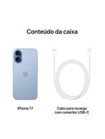 Apple iphone 17 256gb 6,3" 48mp azul-névoa
