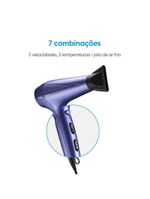 Secador Glossy Color - 2 Velocidades 3 Temperaturas Jato de Ar Frio 2000W 110V