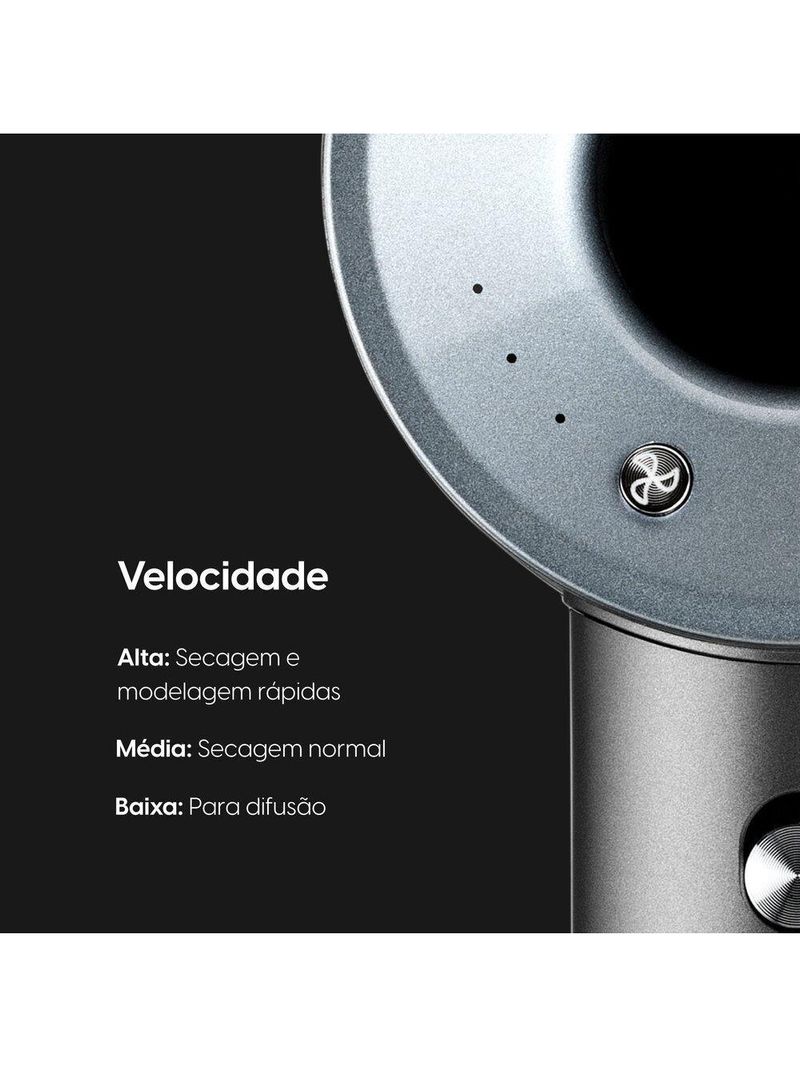 Secador Super Ionic 1700W Chumbo Motor BLDC 3 Temperaturas Jato Frio 110V