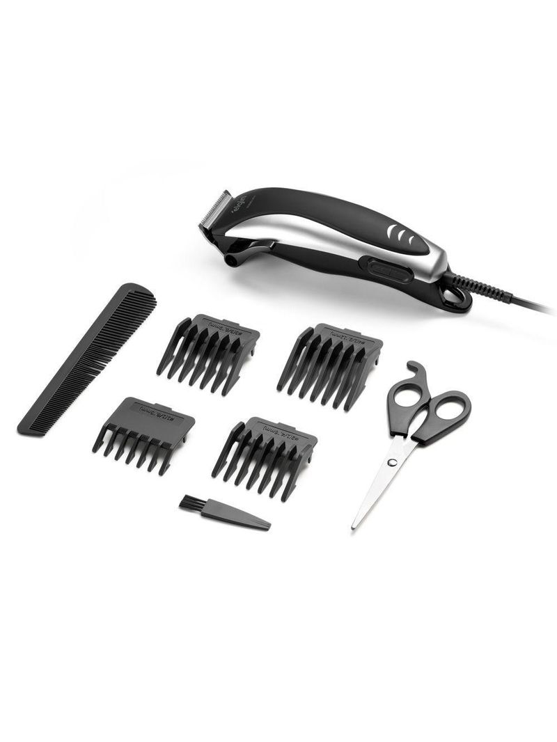 Cortador De Cabelo E Barba Studio Pro Lâminas Inox 4 Pentes 8 Acessórios 110V
