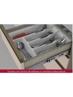 Kit De Cozinha Completa 11 Peças Connect (4 Armários 4 Balcões 1 Paneleiro ) Duna/cristal