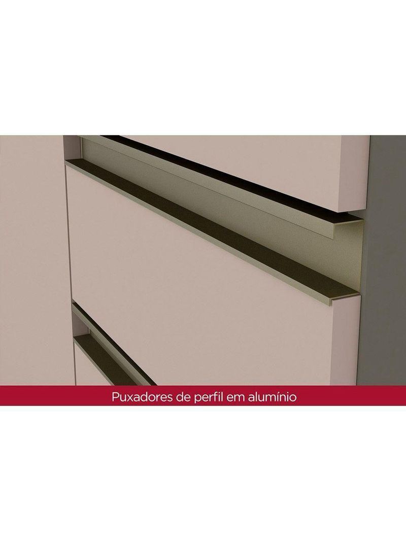 Kit De Cozinha Completa 11 Peças Connect (4 Armários 4 Balcões 1 Paneleiro ) Duna/cristal