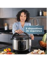 Panela de pressão elétrica black+decker pp900g gourmand gris 5l 900w inox