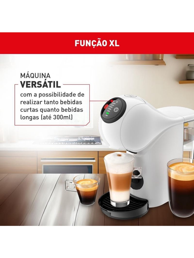 Máquina de café arno nescafé dolce gusto genio basic dgs1 multi bebidas, digital e automática - branca