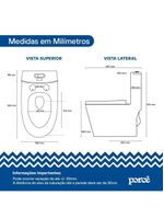 Vaso Sanitário Monobloco Porcê Abstratus Privada Com Assento Branco (PVS42MBSFA-BR)