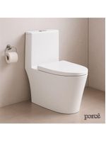 Vaso Sanitário Monobloco Porcê Abstratus Privada Com Assento Branco (PVS42MBSFA-BR)