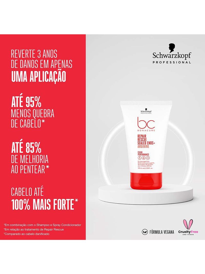 Schwarzkopf bc clean performance repair rescue sealed ends - sérum finalizador