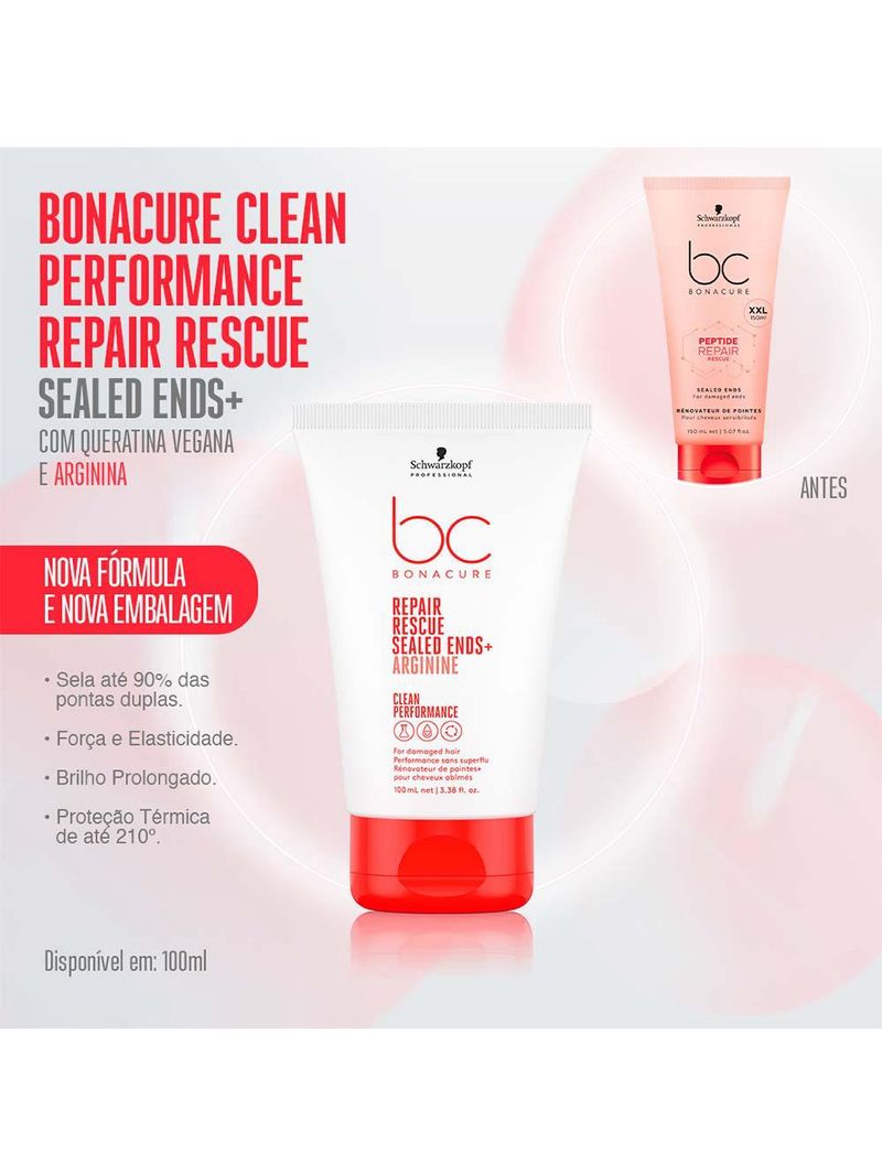 Schwarzkopf bc clean performance repair rescue sealed ends - sérum finalizador