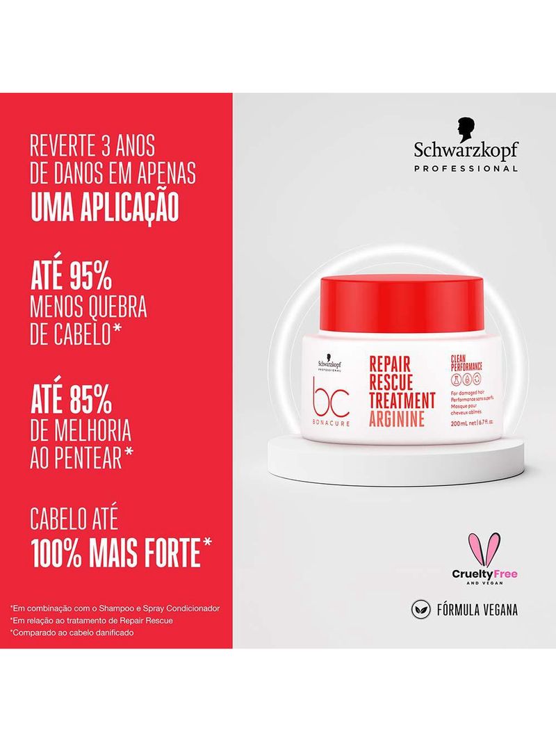 Schwarzkopf bc clean performance repair rescue - máscara de tratamento